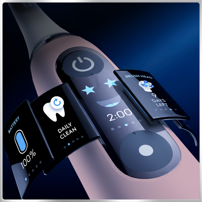 Oral-B iO Series 6N Rose Clair + Brossette iO Gentle Care Supplémentaire produit à l'usage