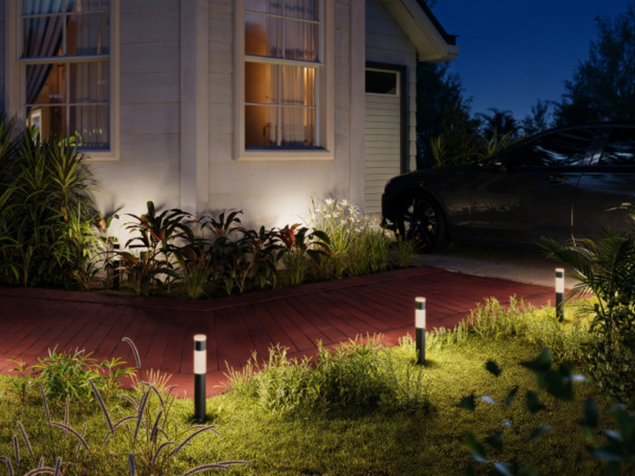 Eufy Outdoor Pathway Light E10 4-pack product in gebruik