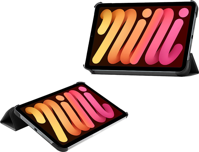 Just in Case Tri-Fold Apple iPad Mini 7 Book Case Black combined product