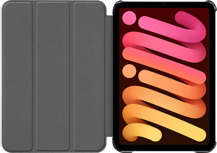 Just in Case Tri-Fold Apple iPad Mini 7 Book Case Black front