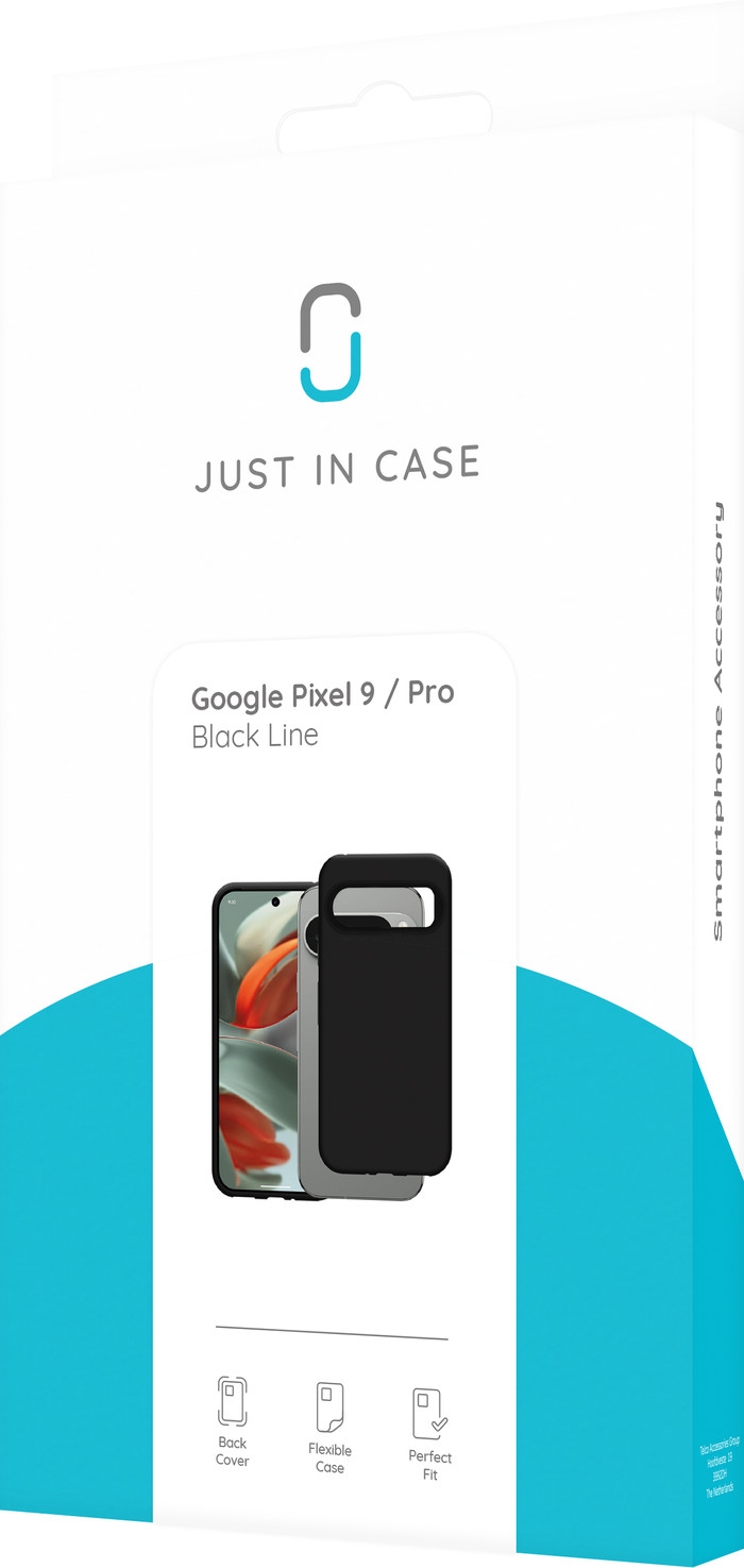 Just in Case Soft Design Google Pixel 9/9 Pro Back Cover Black packaging