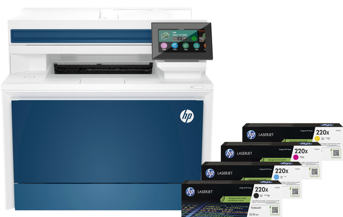 HP Color LaserJet Pro MFP 4302fdw + 1 Extra Set XL Toner Cartridges Main Image