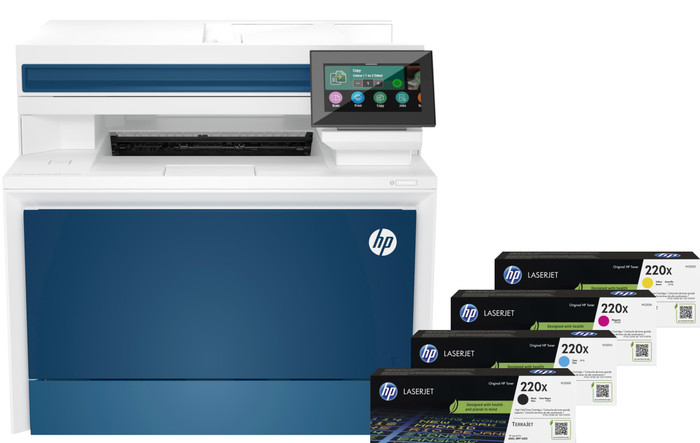 HP Color LaserJet Pro MFP 4302dw + 1 Extra Set XL Toner Cartridges Main Image