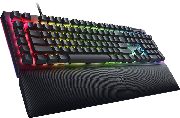 Razer BlackWidow V4 Mechanisch Gaming Toetsenbord Green Switch Azerty linkerkant