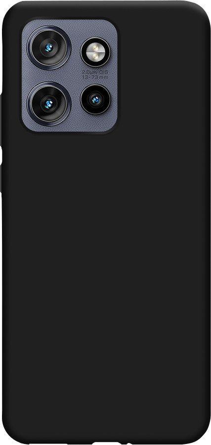 Just in Case Soft Design Motorola Edge 50 Neo Back Cover Black Main Image