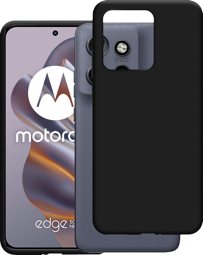 Just in Case Soft Design Motorola Edge 50 Neo Back Cover Black visual supplier
