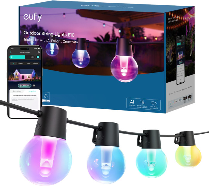 Eufy Outdoor String Lights E10 packaging