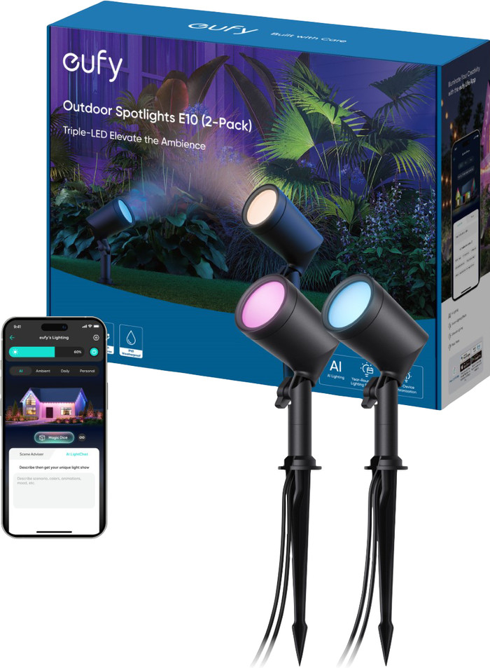 Eufy Outdoor Spot Light E10 Lot de 2 emballage