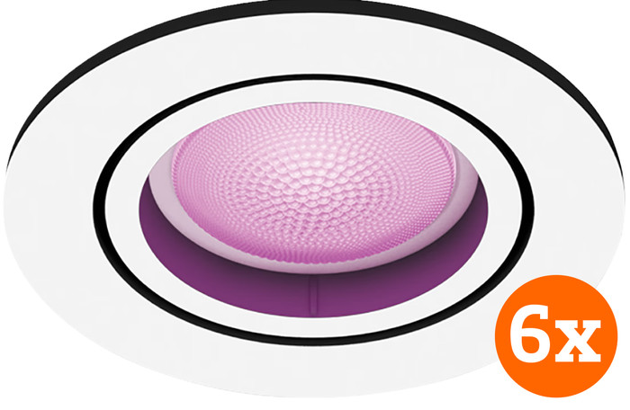 Philips Hue Centura Spot Encastré White & Color - Rond - Blanc - Lot de 6 Main Image