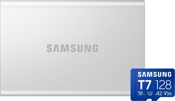 Samsung T7 Resurrected Portable SSD 2TB + Samsung MicroSDXC T7 128GB 170MB/s Main Image