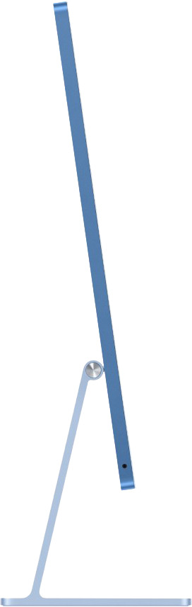 Apple iMac 24 Pouces M4 (CPU 8 Cœurs/GPU 8Cœurs) 16 Go/256 Go Bleu AZERTY côté gauche