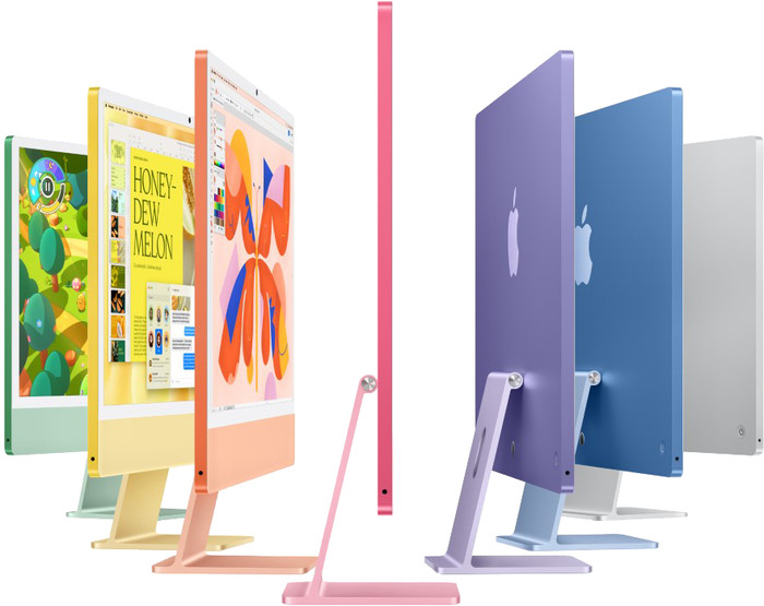 Apple iMac 24 Pouces M4 (CPU 8 Cœurs/GPU 8Cœurs) 16 Go/256 Go Bleu AZERTY visuel fournisseur