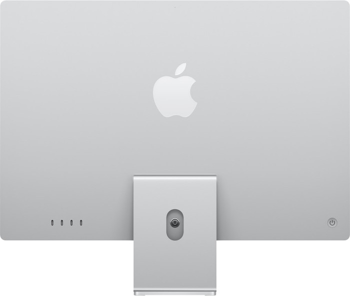 Apple iMac 24 Pouces M4 (CPU 10 Cœurs/GPU 10 Cœurs) 24 Go/512 Go Argent AZERTY arrière