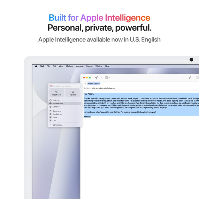 Apple iMac 24 Pouces M4 (CPU 10 Cœurs/GPU 10 Cœurs) 24 Go/512 Go Argent AZERTY visuel fournisseur