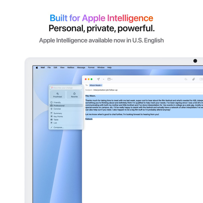 Apple iMac 24 Pouces M4 (CPU 10 Cœurs/GPU 10 Cœurs) 16 Go/256 Go Bleu AZERTY visuel fournisseur