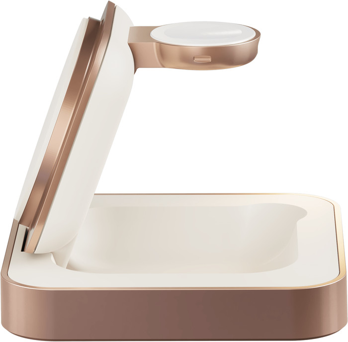 Zens 2-in-1 Draadloze MagSafe Oplader Pro 2 7.5W Wit rechterkant