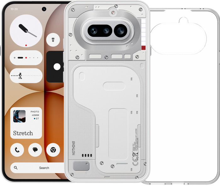 Nothing Phone (4a) 128 Go Blanc 5G + BlueBuilt Back Cover Transparent Main Image