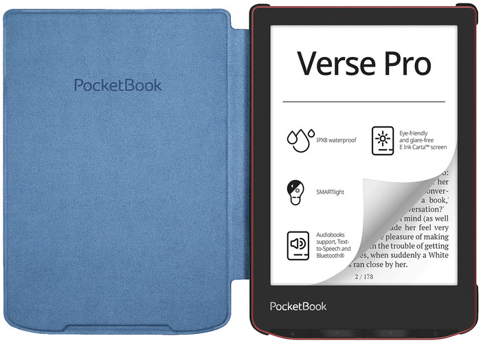 PocketBook Cover Shell Verse/Verse Pro/Verse Pro Color Blue front