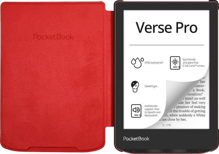 PocketBook Cover Shell Verse/Verse Pro/Verse Pro Color Red front