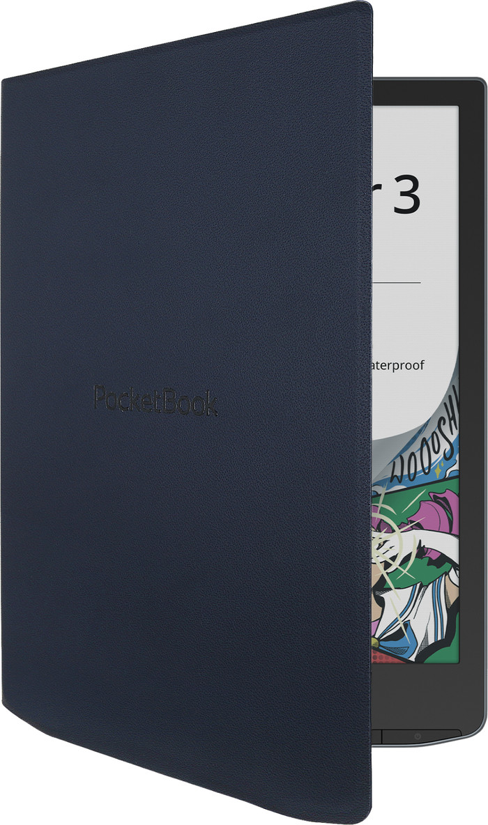 PocketBook Cover Charge InkPad 4/InkPad Color 3/InkPad Color 2 Dark Blue product in use