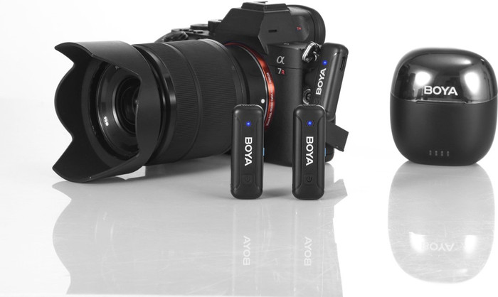 Boya BY-WM3T-U2 voor 3.5mm product in gebruik