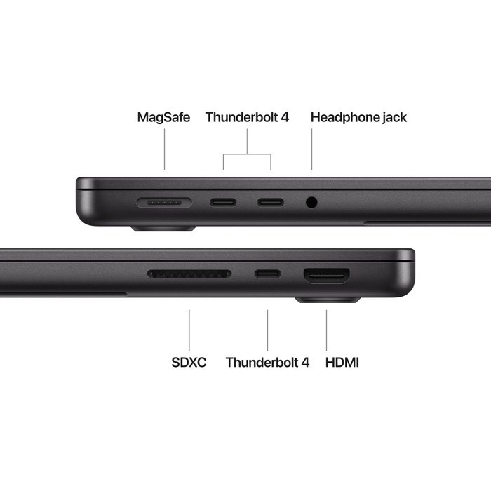 Apple MacBook Pro 14 inches M4 (10 Core CPU/10 Core GPU) 16GB/1TB Space Black AZERTY visual supplier