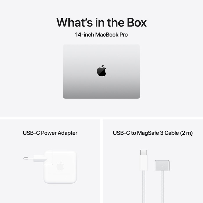 Apple MacBook Pro 14 inches M4 Pro (12 Core CPU/16 Core GPU) 24GB/512GB Silver AZERTY visual supplier