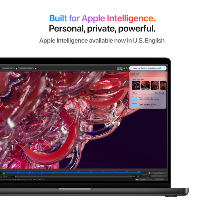 Apple MacBook Pro 14 inches M4 Pro (12 Core CPU/16 Core GPU) 24GB/512GB Silver AZERTY visual supplier