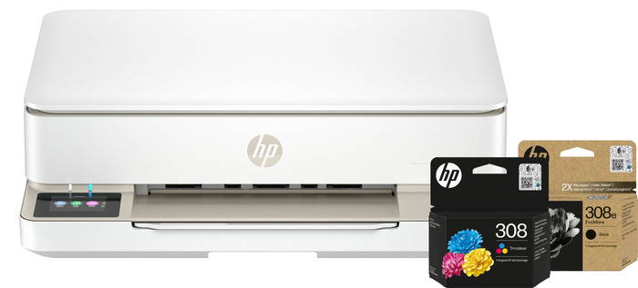 HP ENVY 6120e + 1 extra zwarte XL + 1 kleuren cartridge Main Image