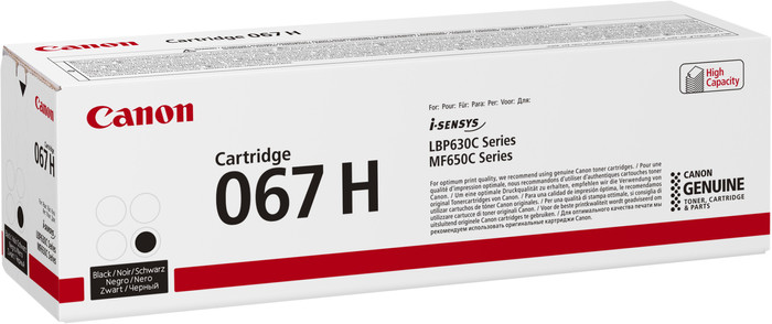 Canon 067H XL Toner Noir côté droit