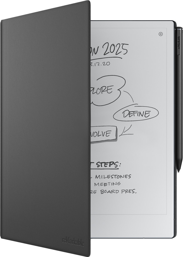 reMarkable 2 Book Folio Zwart Leer Main Image