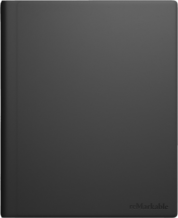 reMarkable 2 Book Folio Zwart Leer voorkant