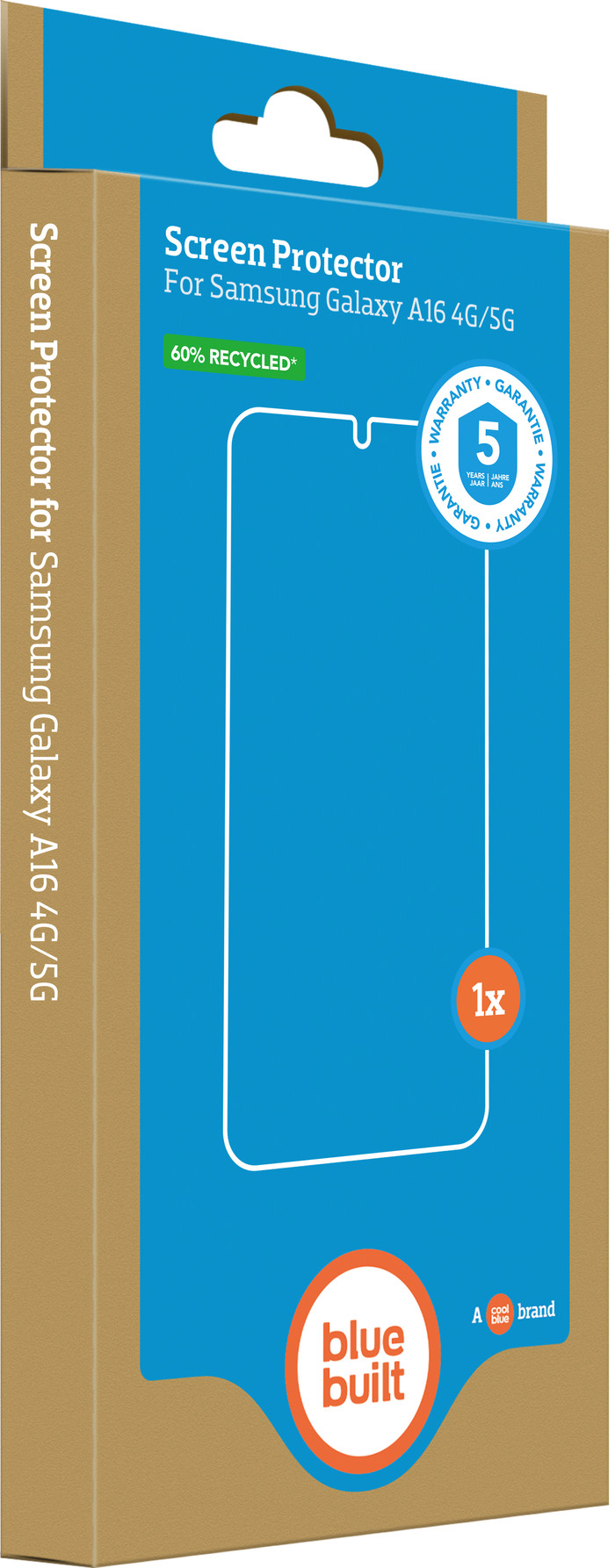 BlueBuilt Samsung Galaxy A16 4G/5G Protège-écran Verre emballage