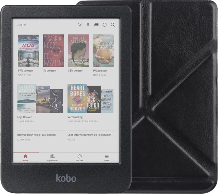 Kobo Clara Colour Noir + BlueBuilt Book Case Noir Main Image