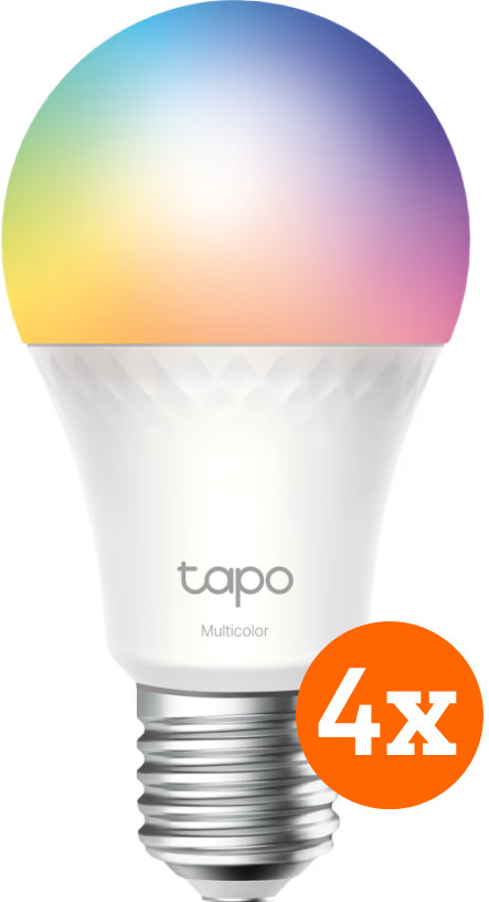 TP-Link Tapo L535E - Wit en Gekleurd Licht - E27 - 4-pack Main Image