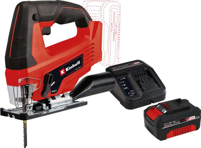 Einhell TC-JS 18 Li Solo + Einhell 18 V/4,0 Ah Kit de Démarrage - Power X-Change Main Image