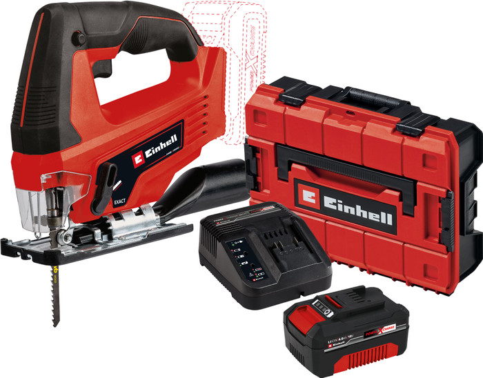 Einhell TC-JS 18 Li Solo Batterie 4,0 Ah E-Case S-F Kit de Démarrage Main Image