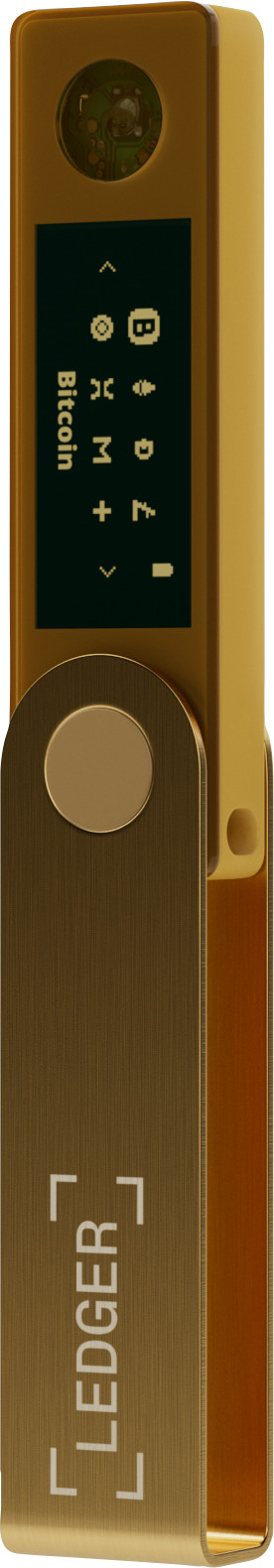 Ledger Nano X Gold rechterkant