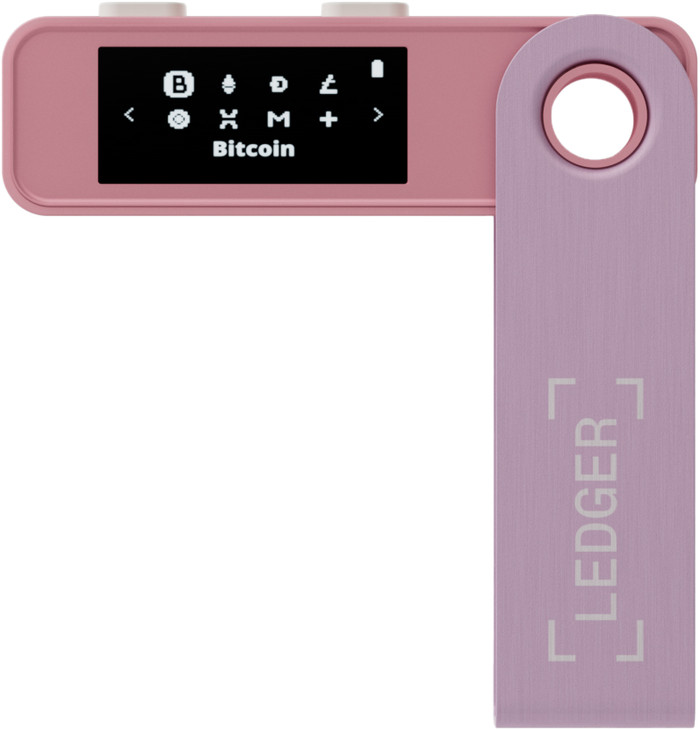 Ledger Nano S Plus Pastel Pink front