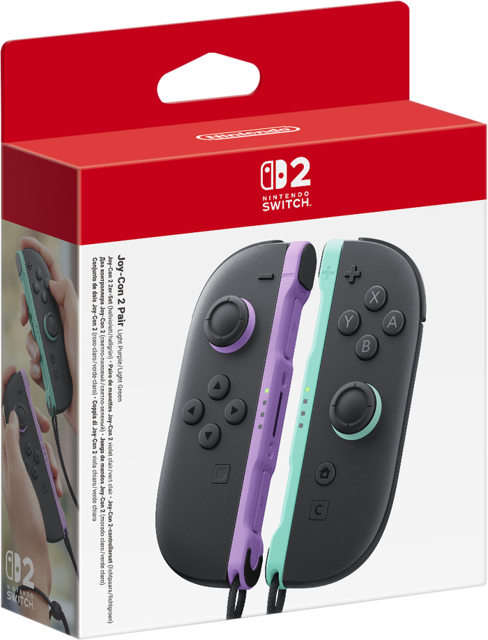 Nintendo Switch 2 Joy-Con set Paars/Groen verpakking