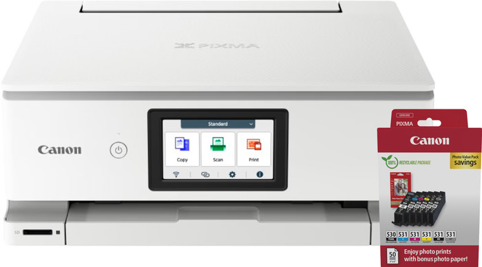 Canon PIXMA TS8751 + 1 Set Extra Cartridges + Photo Paper Main Image