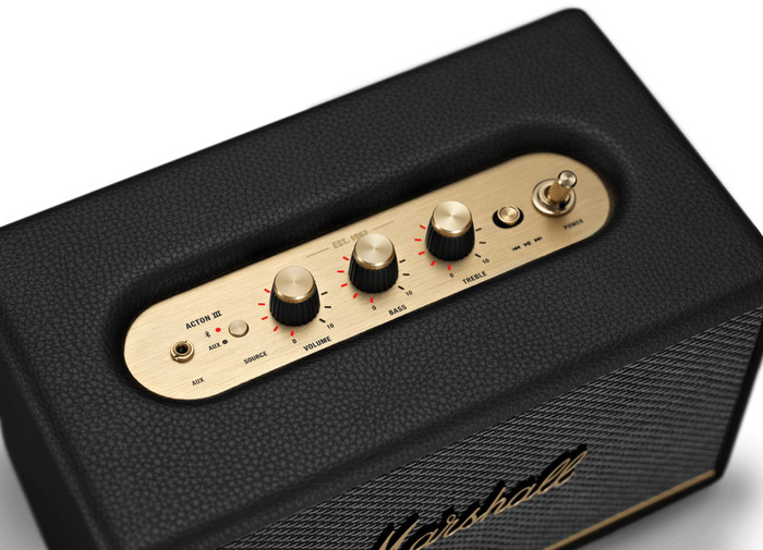 Marshall Acton III BT Zwart detail