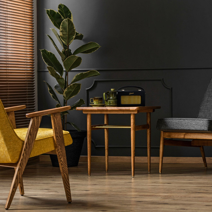 Roberts Radio Revival iStream 3L Zwart product in gebruik