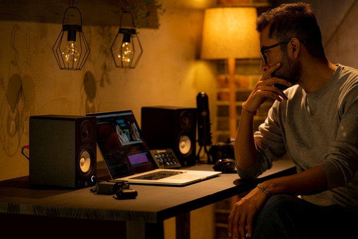 Yamaha  HS 3 Zwart (per paar) product in gebruik