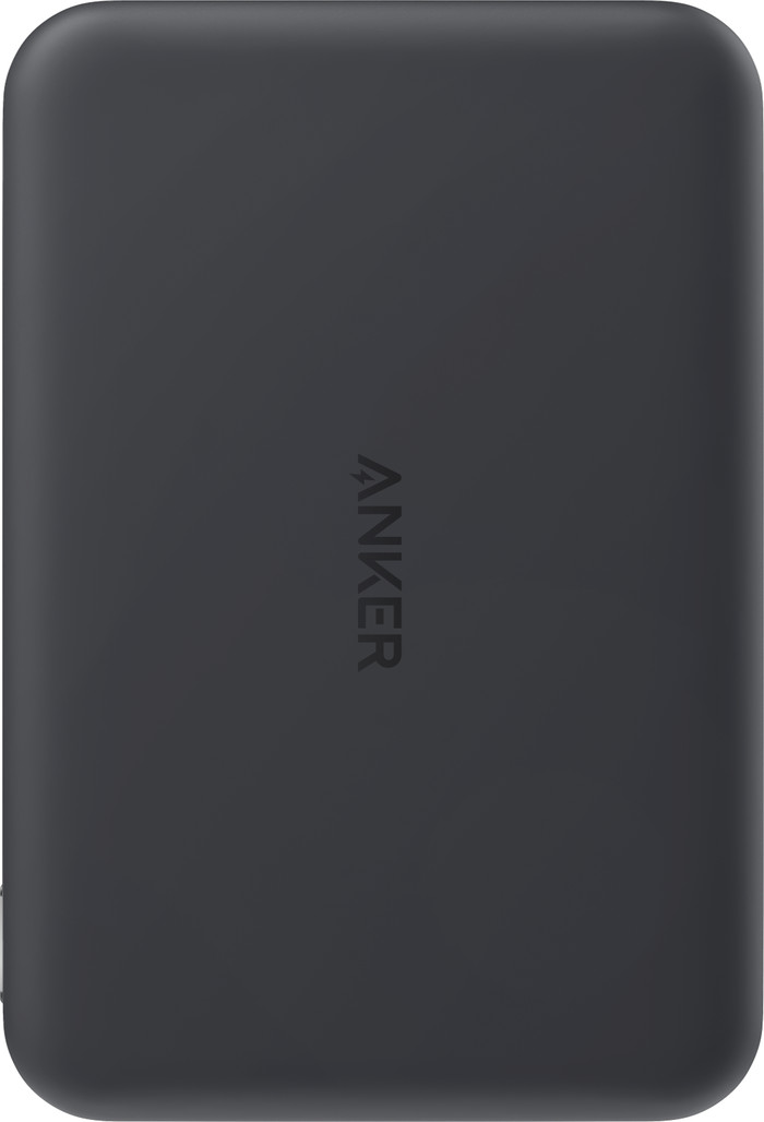 Anker MagGo Slim Batterie Externe Sans Fil avec MagSafe et Qi2 10 000 mAh avec Charge Rapide Noir dessous