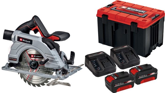 Einhell TP-CS 18/190 Li BL Solo 4,0 Ah Accu (2x) E-Case M Starterspakket Main Image