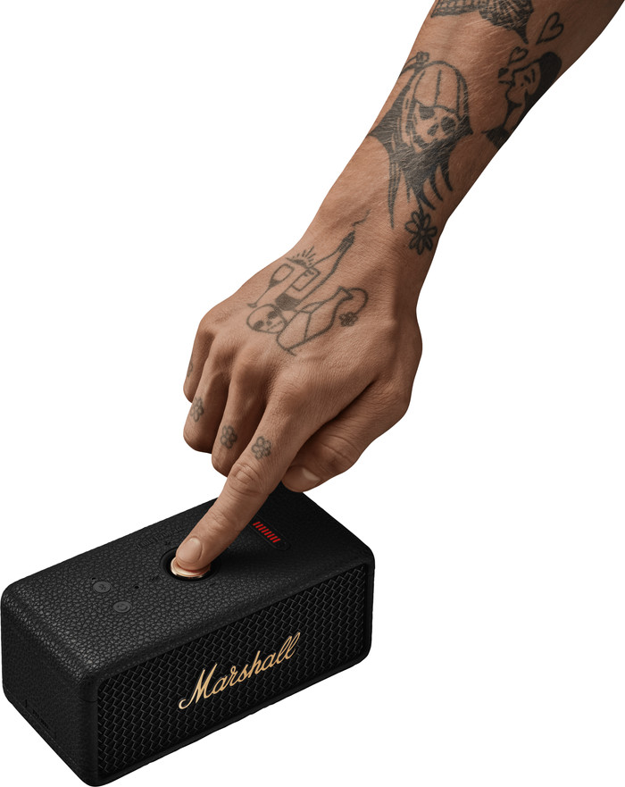 Marshall Emberton III BT Black & Brass produit à l'usage