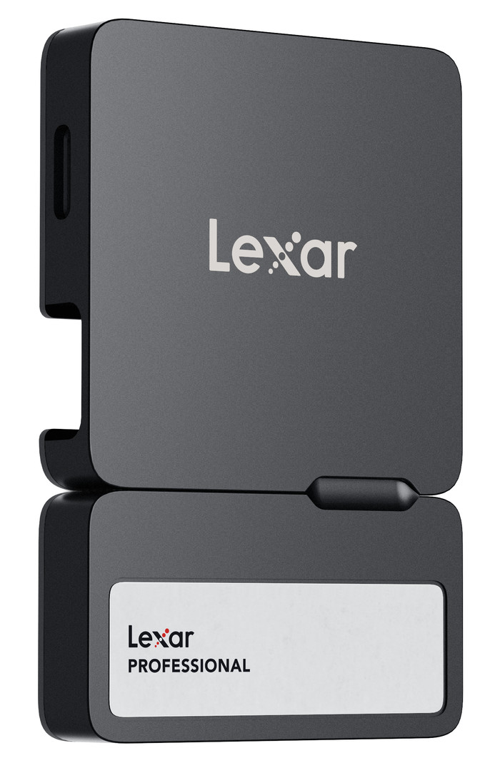 Lexar Go SSD Portable SL400 1 To + Hub côté gauche