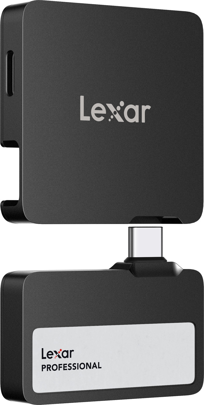 Lexar Go SSD Portable SL400 1 To + Hub côté gauche