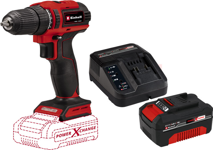 Einhell TE-CD 18/40 Li BL Solo + Einhell 18 V/4.0 Ah Starter Kit- Power X-Change Main Image